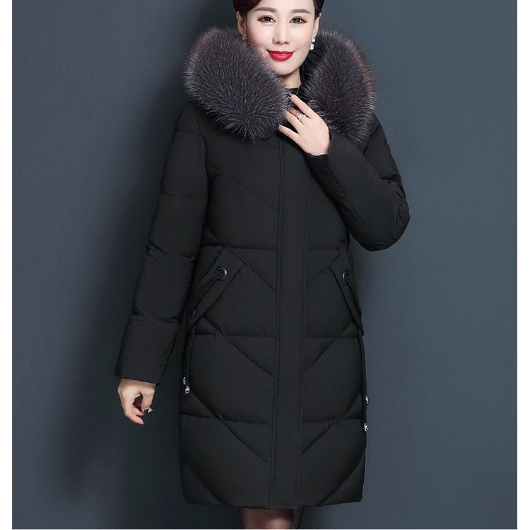 Padded ladies' winter jacket in plus size