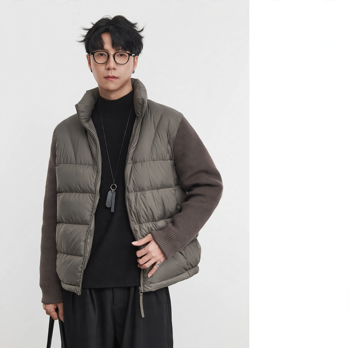Men's down jacket, urban style, durable