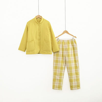 Padded cotton house suit, Japanese style
