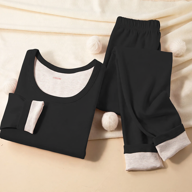 Padded thermal underwear set for women and men