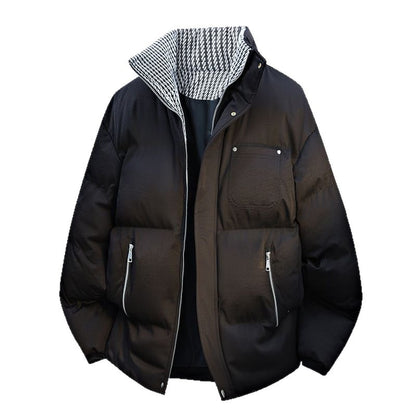 Padded Stand Collar Winter Jacket for Men and Women