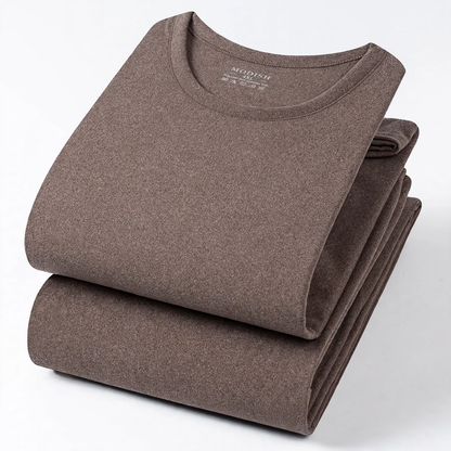 Men's Thermal Underwear Set, Lined, Round Neck