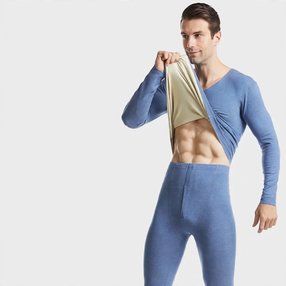 Padded thermal underwear set with heating function
