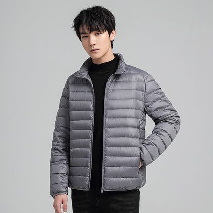 Men's Down Jacket, light, short, with duck down