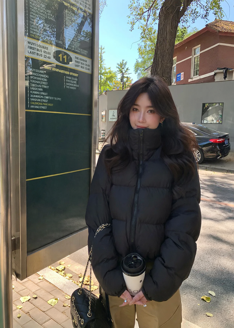 Ladies' down jacket, short, fashionable and warm