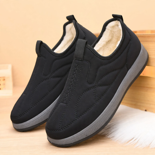 Padded men's winter boots, casual, slip-resistant