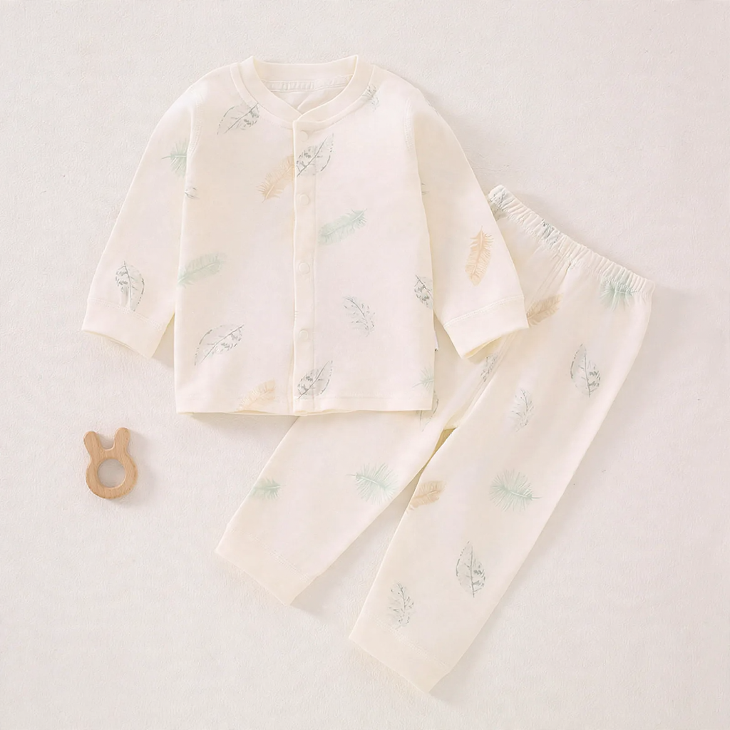Baby cotton pajamas set, two-piece