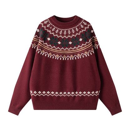 Vintage Fair-Isle Knit Sweater