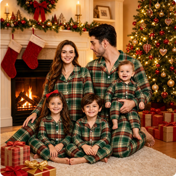 Christmas Family Pajamas, checked