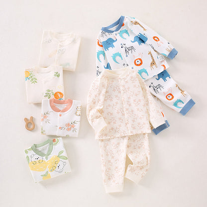 Baby cotton pajamas set, two-piece
