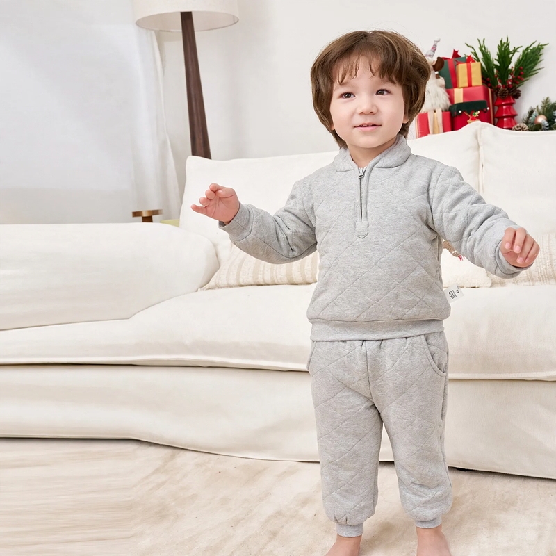 Padded children's home suit, warming, winter