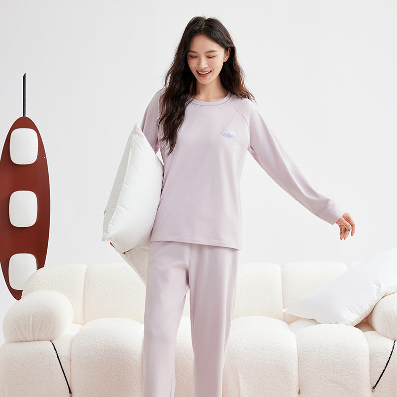 Women's pajama set made of brushed cotton