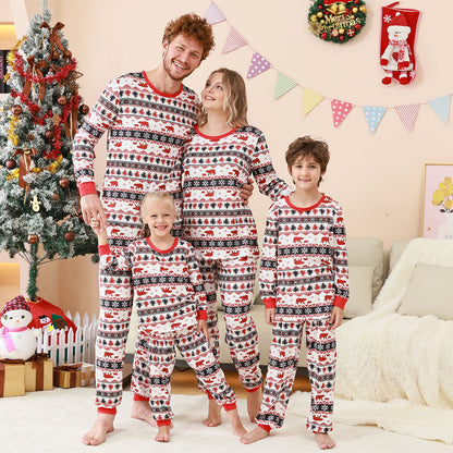 Family Pajama Set with Check Pattern