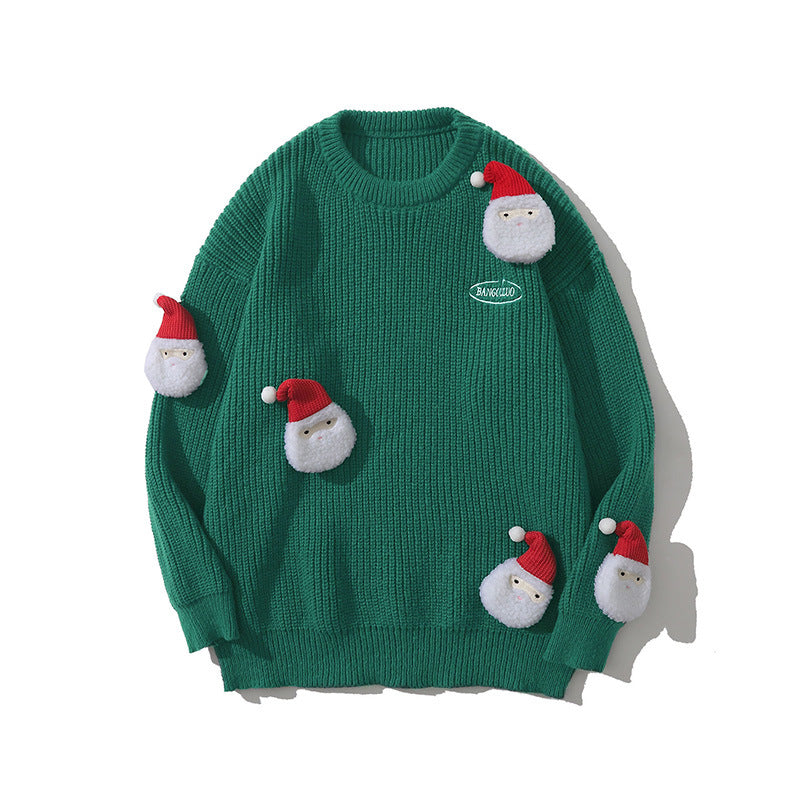 Retro Christmas Knit Sweater for Couples, Thickened