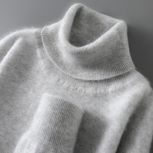 Men's Wool Sweater, 100% Wool, Stand Collar, Business Style