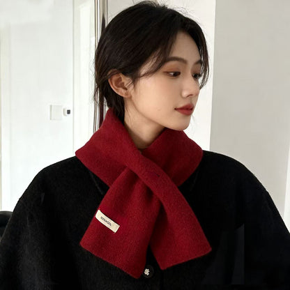 Compact wool scarf, 100% wool