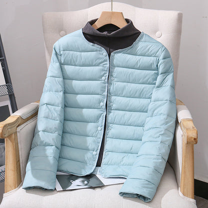 Lightweight, reversible women's quilted jacket