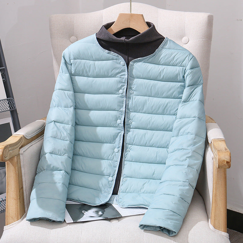 Lightweight, reversible women's quilted jacket
