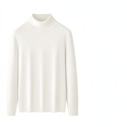 Men's Wool Modal Pullover, lined, stand-up collar, 650g
