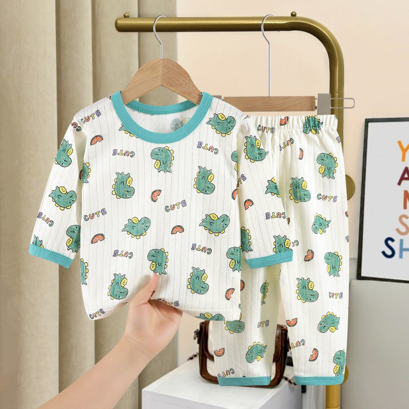 Lightweight children's house suit sets made of cotton