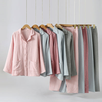 Cotton pajamas, 4-layer, for couples