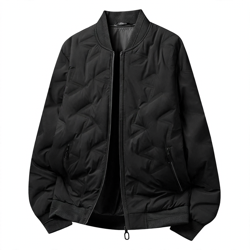 Men's down jacket in baseball style, warm, winter