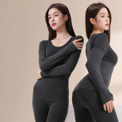 Women’s Thermal Underwear Set with Shaping Effect