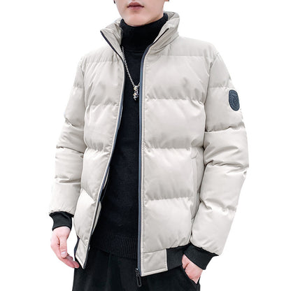 Padded men's winter jacket in Korean style