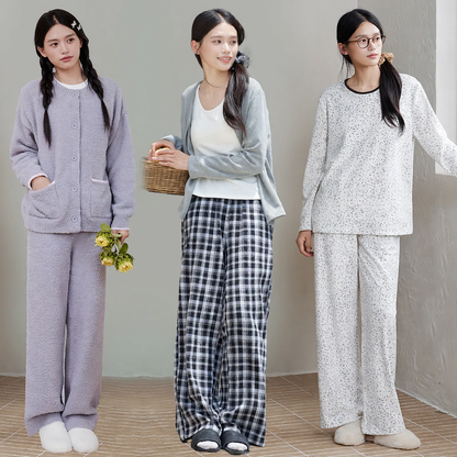 Women's pajamas, double-brushed, different cuts