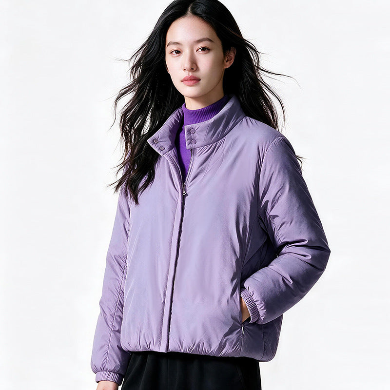 Lightweight, short quilted jacket with wool filling