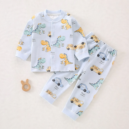 Baby cotton pajamas set, two-piece