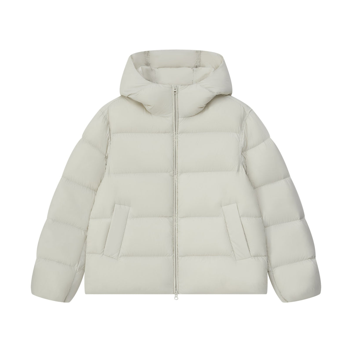Lightweight down jacket with hood