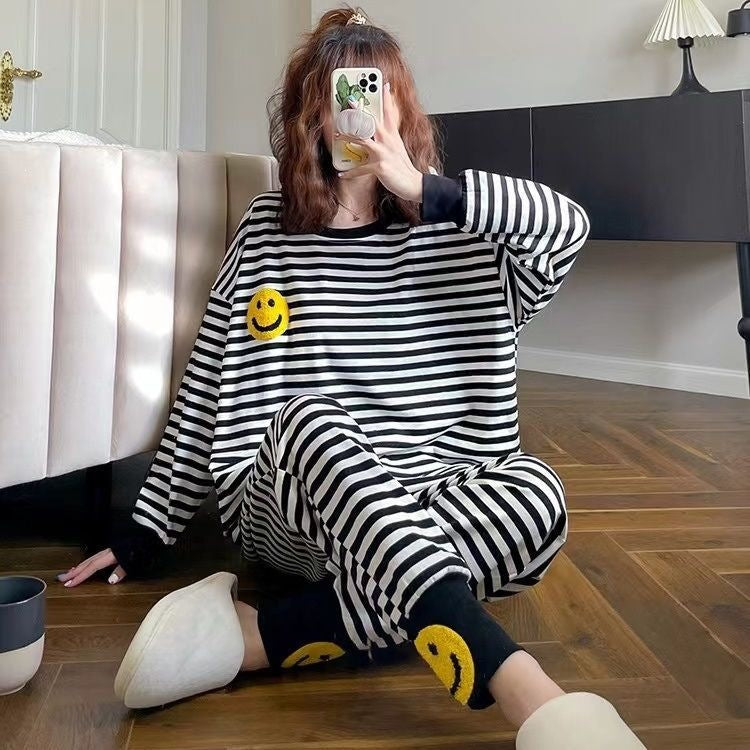 Warm Pajama Set, Lined, Plus Sizes