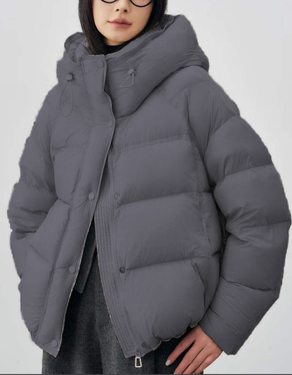 Light short women's down jacket