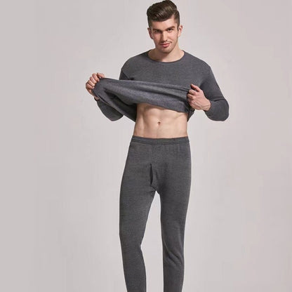Men's Thermal Set, body-hugging, Round Neck