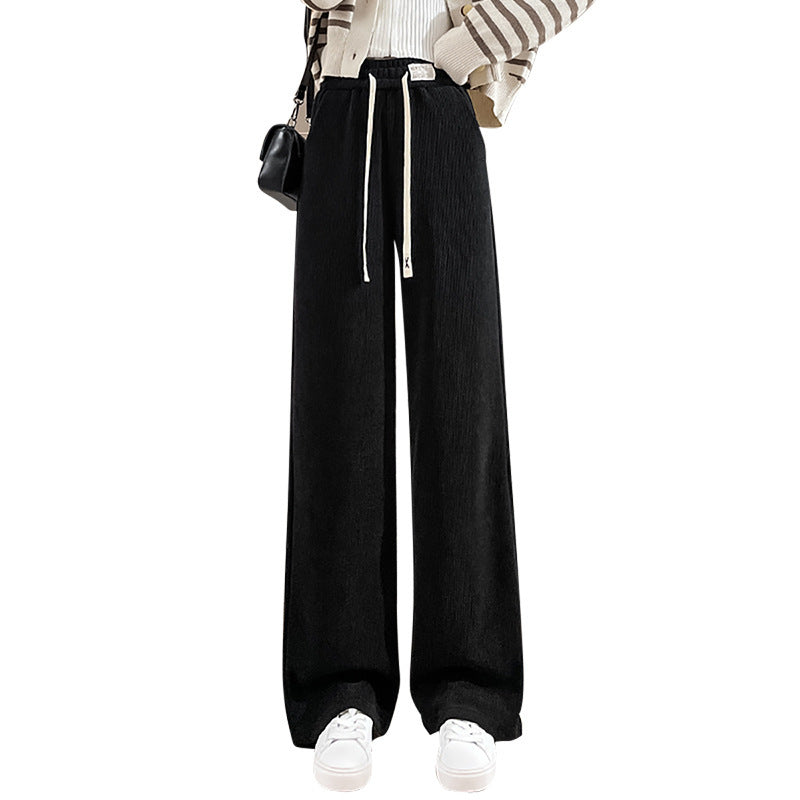 Narrow chenille cord pants for women