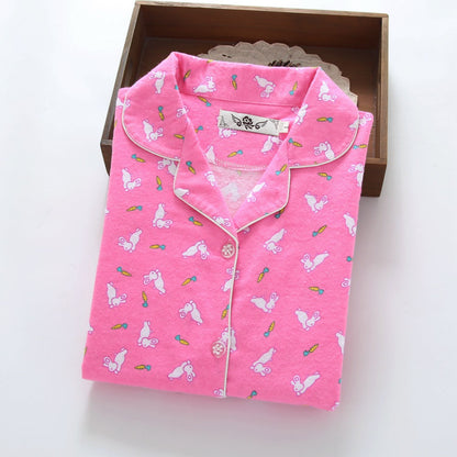 Women's loungewear, cotton flannel, warming