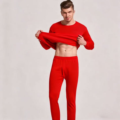 Men's Thermal Set, body-hugging, Round Neck
