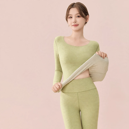 Ladies' thermal underwear set with heating function