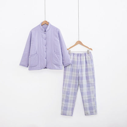Padded cotton house suit, Japanese style