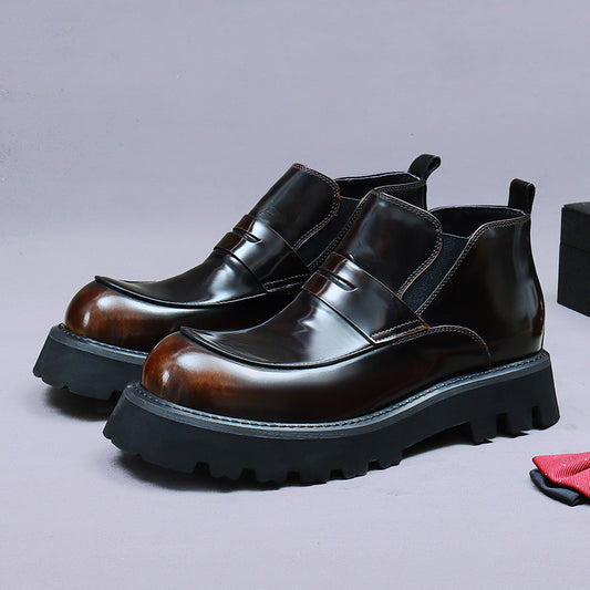 Business-Chelsea-Boots made of smooth leather