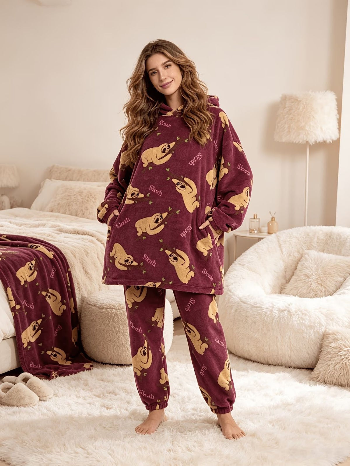 Family Pajama Set, printed, for couples