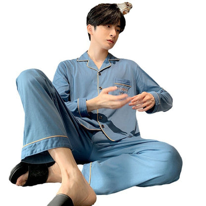 Men's pajamas made of 100% cotton, plus sizes