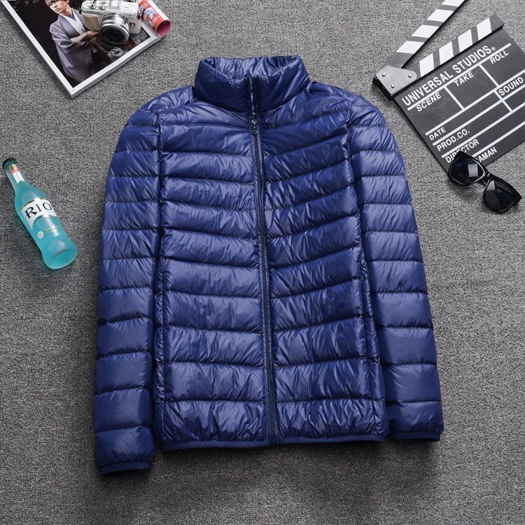Light men's winter jacket, lined