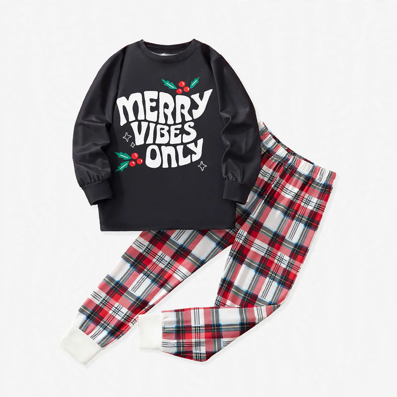 Kids' Pajama Set, Long Sleeve, Christmas Design, Breathable