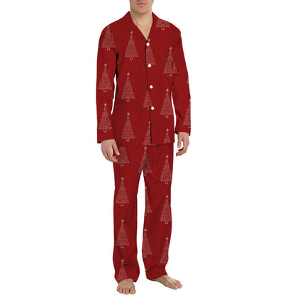 Men's Pajama Set, long-sleeved, festive