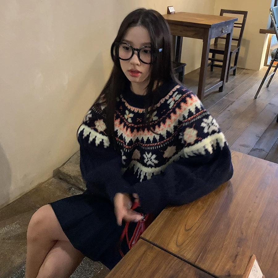 Fair Isle Knitted Sweater, Unisex
