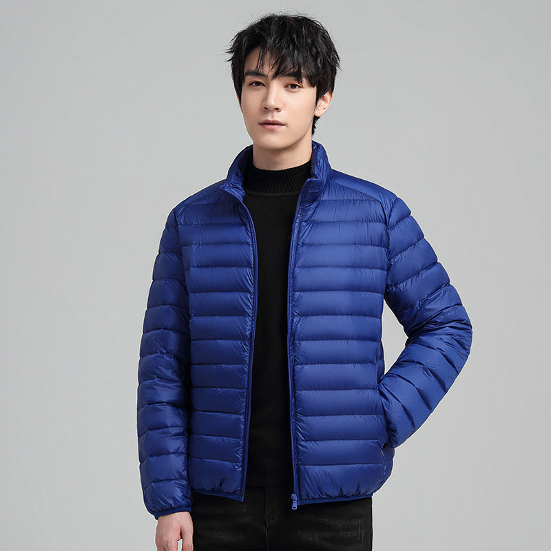 Men's Down Jacket, light, short, with duck down