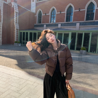 Ladies' down jacket, short, fashionable and warm