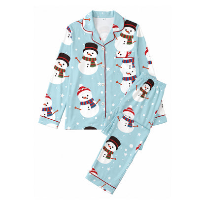 Women's pajamas, long-sleeved, milk silk, set